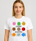 Koszulki dla dziewczynek - Damska koszulka na Dzień kropki - miniaturka - grafika 1