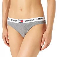 Majtki damskie - Tommy Hilfiger Damskie majtki stringi, średni szary wrzos, S - miniaturka - grafika 1