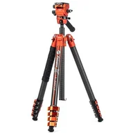 Statywy fotograficzne - Statyw FOTOPRO X-Airfly Video Pomarańczowy - miniaturka - grafika 1