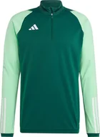 Bluzy męskie - Bluza męska adidas Tiro 23 Competition Training Top zielona HU1308-XS - miniaturka - grafika 1