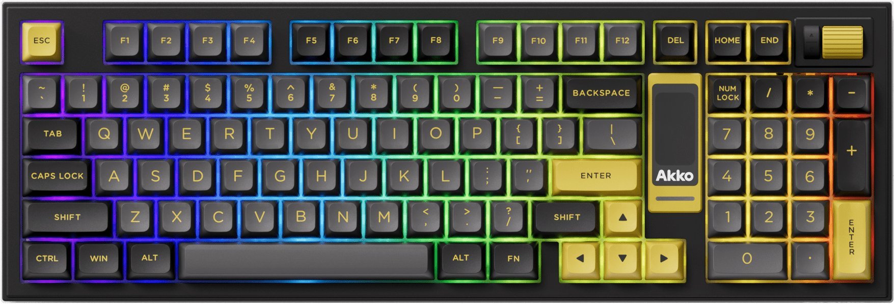 Akko Keyboard WRL 5098B Plus/Black/Gold