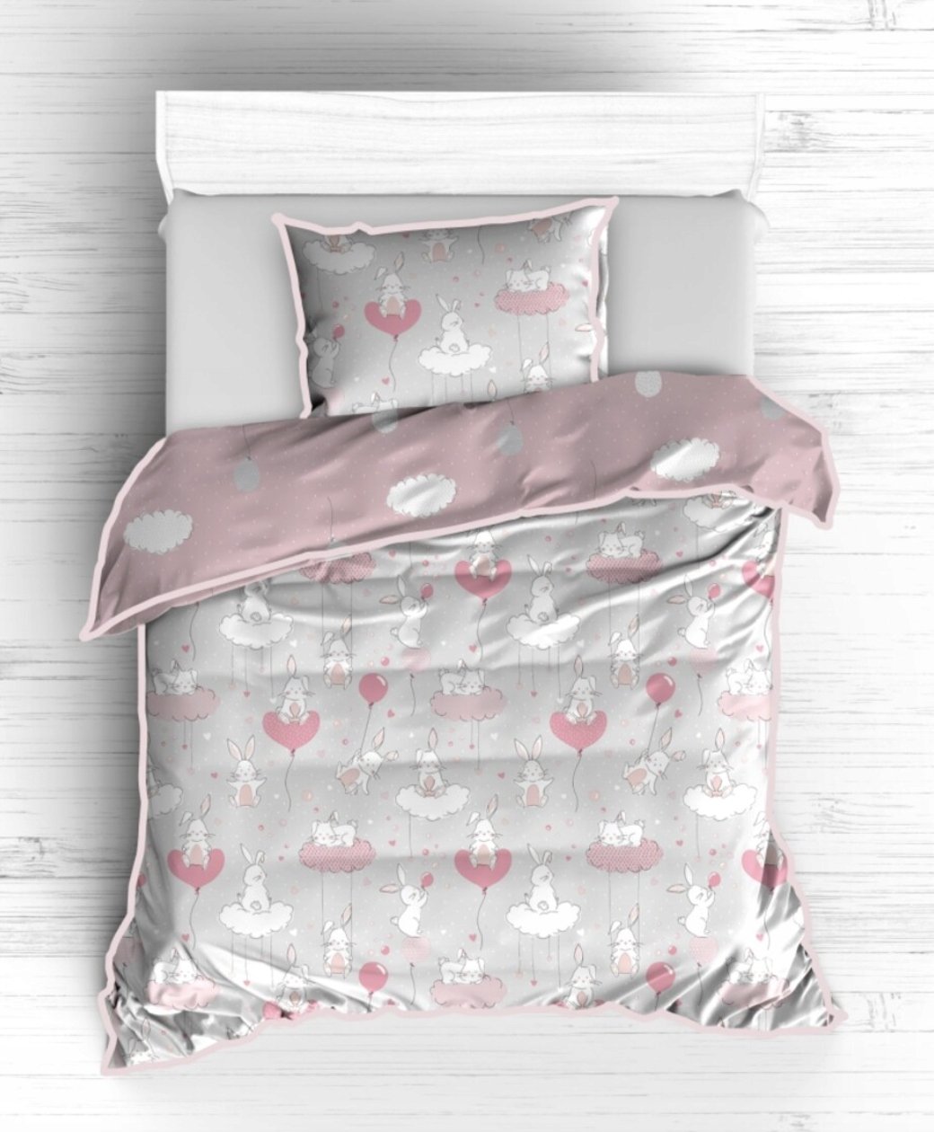 Home&You Pościel Bawełniana Helen Króliczki 100 X 135