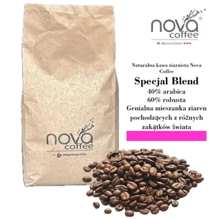 Kawa ziarnista Specjal Blend Nova Coffee 40% arabica, 60% robusta 1kg - Kawa - miniaturka - grafika 1