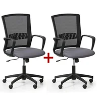 Fotele i krzesła biurowe - B2B Partner Krzesło biurowe Roy 1+1 Gratis, szary 415056 - miniaturka - grafika 1