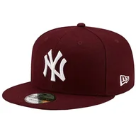 Czapki damskie - New Era New York Yankees MLB 9FIFTY Cap 60245406, Kobieta, Czapka z daszkiem, Bordowy - miniaturka - grafika 1