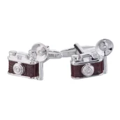 Spinki do mankietów i krawatów - Spinki do mankietów X2 Retro Aparat fotograficzny - miniaturka - grafika 1