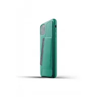Etui i futerały do telefonów - Mujjo europe bv Full Leather Wallet Case etui skórzane do iPhone 11 Pro Max zielone CL-004-GR - miniaturka - grafika 1
