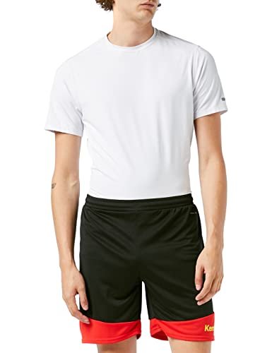 Kempa EMotion 2.0 szorty męskie, czarne/czerwone/żółte, XXXL