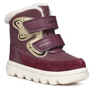 Buty dla dziewczynek - Trzewiki Geox B Willaboom Girl B A B365AA 0FU22 C8290 M Prune/Platinum - grafika 1