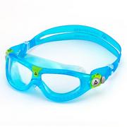 Maski do nurkowania - Okulary Maska na Basen Aqua Sphere Seal Kid 18 Junior Blue Fluo Green - miniaturka - grafika 1