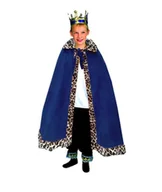 Stroje karnawałowe - Strój Melchior Peleryna ST114 122/128 Król Niebieski Jasełka Orszak Trzech Króli - miniaturka - grafika 1