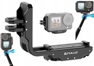 Akcesoria do kamer sportowych - PULUZ Szyna Klatka Poziom Pion 1/4'' i GoPro do DJI Osmo Action 5 Pro / 4 / PU768B - miniaturka - grafika 1