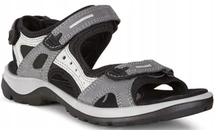 40 Buty Sandały Damskie Ecco Skóra Szare 069563 02244 Sportowe - Sandały damskie - miniaturka - grafika 1