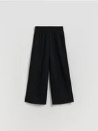 Spodnie i spodenki dla dziewczynek - Reserved - Spodnie dresowe - czarny - miniaturka - grafika 1