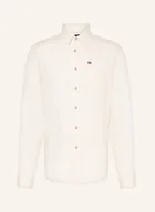 Koszule męskie - Napapijri Koszula Z Lnu G-Linen Ls Regular Fit weiss - NAPAPIJRI - miniaturka - grafika 1