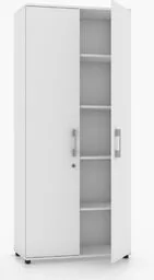 Szafa biurowa G 80 2d biała zamykana na klucz rodo - Szafy biurowe - miniaturka - grafika 1