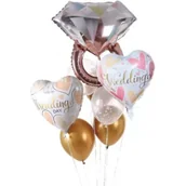 Balony i akcesoria - Zestaw balonów Wedding 9el - miniaturka - grafika 1