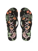 Klapki i japonki damskie - Roxy Japonki ARJL100869 Czarny - miniaturka - grafika 1