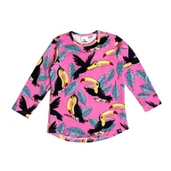 Bluzki dla chłopców - Longsleeve Różowy Tukan - miniaturka - grafika 1