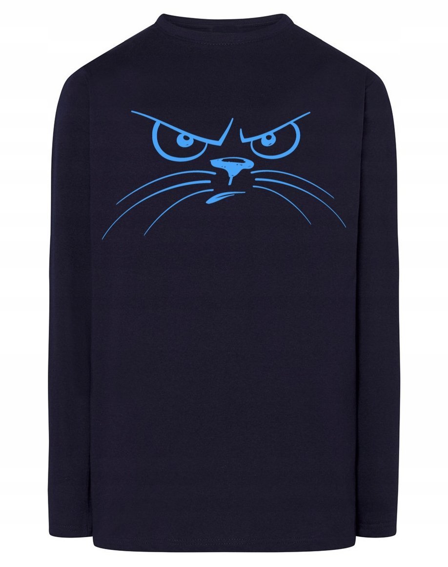 Longsleeve męski nadruk Kreskówkowy KOT r.XS