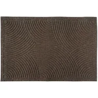 Wycieraczki - Wycieraczka Tekstylna 45 x 75 cm prążki brąz - miniaturka - grafika 1