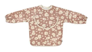 Beaba Śliniak 2w1 z odpinanym długim rękawem Savannah bloom - Śliniaki i fartuszki - miniaturka - grafika 1