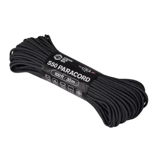 Paracord Atwood rope mfg Linka Atwood Rope MFG 550 30 m - czarna (CD-PC1-NL-01) H CD-PC1-NL-01 - Survival - akcesoria - miniaturka - grafika 1