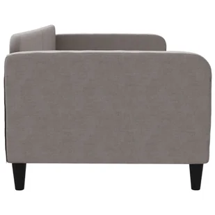 Sofa z funkcją spania, kolor taupe, 90x200 cm, obita tkaniną Lumarko! - Łóżka - miniaturka - grafika 5