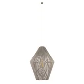 Lampy sufitowe - Lampa wisząca z regulacją Hagata 5128 Shilo klatka boho beżowy - miniaturka - grafika 1