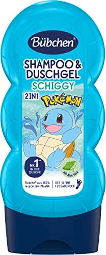 Bübchen Szampon i żel pod prysznic dla dzieci, Pokémon Schiggy Edition, 230 ml