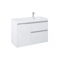 Szafki łazienkowe - ROCA A852064806 Zestaw meblowy unik GAP PRO 100 cm + cargo, wersja prawa Biały połysk - miniaturka - grafika 1