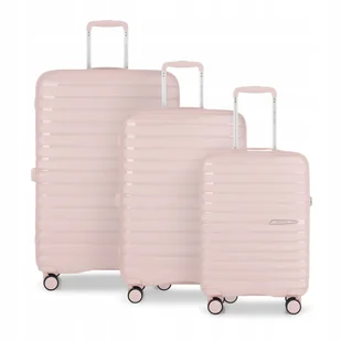 PUCCINI Zestaw WALIZEK Podróżnych Komplet Twarde Polipropylen 3w1 PP025-3C - Walizki PUCCINI Zestaw WALIZEK Podróżnych Komplet Twarde Polipropylen 3w1 PP025-3C - Walizki - miniaturka - grafika 1