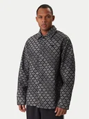 Koszule męskie - adidas Koszula jeansowa Monogram KC6379 Szary Loose Fit - miniaturka - grafika 1