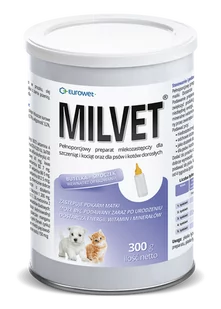Eurowet Eurowet Milvet mleko zastępcze dla szczeniąt i kociąt 300g 51973-uniw - Specjalistyczne artykuły dla zwierząt - miniaturka - grafika 1
