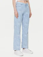 Spodnie damskie - Mustang Jeansy Madison 1016002 Błękitny Wide Fit - miniaturka - grafika 1