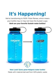 Butelka na wodę Nalgene Wide Mouth Sustain 0,5 l  - cerulean - Kuchnia turystyczne i akcesoria - miniaturka - grafika 5