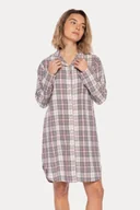 Bielizna nocna - Koszula damska LARA M Różowy - miniaturka - grafika 1