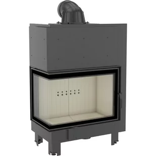 Kratki.pl Marek Bal Kominek powietrzny stalowy MBA lewy BS 17 kW  200 MBA/L/BS - Kominki wolnostojące - miniaturka - grafika 1