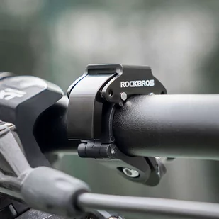 Dzwonek rowerowy do roweru uniwersalny RockBros Big Ring aluminiowy mocny na kierownicę 100dB wodoodporny czarny - Głośniki komputerowe - miniaturka - grafika 13