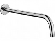 Akcesoria do armatury i ceramiki - LAVEO NWX 057O RONDO Wylewka ścienna deszczowni Wymiar: 337 mm Wykończenie: chrom - miniaturka - grafika 1