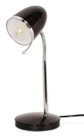 Lampy stojące - Czarna lampka biurkowa z ruchomym przegubem - S272 Gela - miniaturka - grafika 1