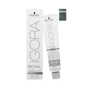 Schwarzkopf Igora Royal SILVERWHITE Slate Grey farba do włosów niebiesko szara 60 ml - Farby do włosów i szampony koloryzujące - miniaturka - grafika 1