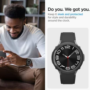 Spigen Liquid Air Samsung Galaxy Watch 6 Classic 47 mm czarny/matte black ACS06394 - Akcesoria do smartwatchy - miniaturka - grafika 23