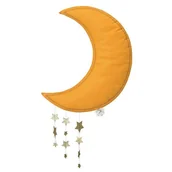 Girlandy - Picca Loulou Picca Loulou  -  Dekoracja Ścienna Sparkle Moon Yellow With Stars 45 cm - miniaturka - grafika 1