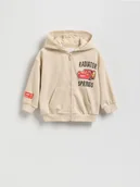 Bluzy i sweterki niemowlęce - Reserved - Bluza Auta - beżowy - miniaturka - grafika 1