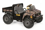 Pojazdy elektryczne dla dzieci - 2 x JOHN DEERE GATOR CAMO CIĘŻARÓWKA 12V AUTO TERENOWE WYWROTKA PEG PEREGO - miniaturka - grafika 1
