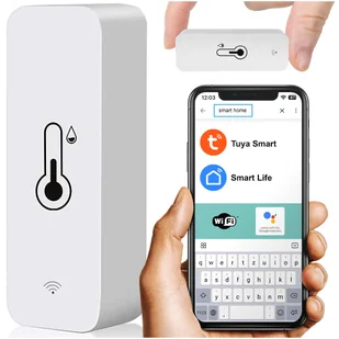 Inteligentny czujnik WiFi Alogy temperatury i wilgotności Tuya Smart Life Monitor termometr biały - Części i akcesoria do laptopów - miniaturka - grafika 13