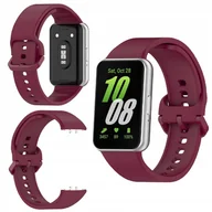 Akcesoria do smartwatchy - Pasek Bizon Strap Watch Silicone do Galaxy Fit 3, burgundowy - miniaturka - grafika 1
