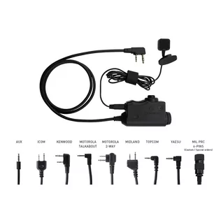Earmor - M51 PTT Military Standard Version - Motorola 2-pin - M51-M2 - Amunicja i osprzęt ASG - miniaturka - grafika 4