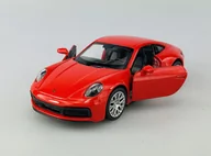 Samochody i pojazdy dla dzieci - Welly Porsche 911 Carrera 4S Czerwony 1:34 Samochód Nowy Metalowy Model - miniaturka - grafika 1